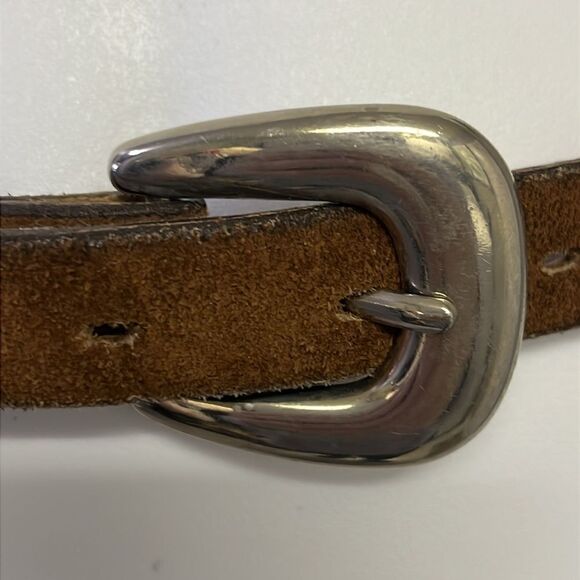 Brazos Joe Belt Co. Nocana, Texas, USA Thin Concho Belt Silver-Tone Hardware 30 main image 5